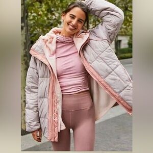 Free People Parker Packable Puffer in Black